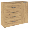 Rauch Möbel KOMODA, chrómová, dub artisan, 120/100/42 cm - Komody - 000380052719 Rauch Möbel KOMODA, chrómová, dub artisan, 120/100/42 cm - Komody - 000380052719