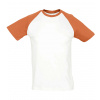 SOĽS Funky Pánske tričko SL11190 White / Orange M SOĽS Funky Pánske tričko SL11190 White / Orange M