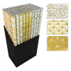 Darčekový baliaci papier vianočný v rolke 70x200 cm (3 motívy) tropical gold Darčekový baliaci papier vianočný v rolke 70x200 cm (3 motívy) tropical gold