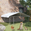 zahrada-XL Vonkajšia voliéra pre psy so strechou 300x300x150 cm 171501 zahrada-XL Vonkajšia voliéra pre psy so strechou 300x300x150 cm 171501