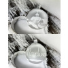 Church/house motive 20/8557-4/7/1pc - bauble with name Church/house motive 20/8557-4/7/1pc - bauble with name