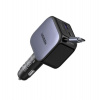 UGREEN rychlonabíječka do auta se zatahovacím kabelem 90W 3-Port, 2x USB-C,1x USB-A, GaN, stříbrná (55909B) UGREEN rychlonabíječka do auta se zatahovacím kabelem 90W 3-Port, 2x USB-C,1x USB-A, GaN, stříbrná (55909B)