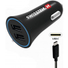 Swissten Car Charger 2xUSB-A + 1.2m USB-A/USB-C 20110908 Swissten Car Charger 2xUSB-A + 1.2m USB-A/USB-C 20110908