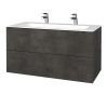 Dreja Umývadlová skrinka VARIANTE SZZ2 100 pre úmyvadlo Finon - D16 Tmavý betón / D16 Tmavý betón Dreja Umývadlová skrinka VARIANTE SZZ2 100 pre úmyvadlo Finon - D16 Tmavý betón / D16 Tmavý betón