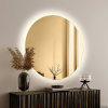 GieraDesign Zrkadlo Round Gold LED Rozmer: Ø 150 cm GieraDesign Zrkadlo Round Gold LED Rozmer: Ø 150 cm