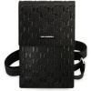 Púzdro Karl Lagerfeld Saffiano Monogram Wallet Phone Bag čierne Púzdro Karl Lagerfeld Saffiano Monogram Wallet Phone Bag čierne