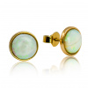 Zlaté náušnice s prírodným austrálskym opálom LEA1484.WS Zlaté náušnice s prírodným austrálskym opálom LEA1484.WS