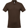 KARIBAN VINTAGE K254 / Pánske piqué polo - chocolate S KARIBAN VINTAGE K254 / Pánske piqué polo - chocolate S