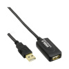 Kábel USB 2.0 A-A M/F 25m, High Speed, predlžovací, čierny, aktívny, pozl. konektor Kábel USB 2.0 A-A M/F 25m, High Speed, predlžovací, čierny, aktívny, pozl. konektor