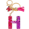 Kľúčenka Abeceda H/Ružová/Motýľ Kľúčenka Abeceda H/Ružová/Motýľ
