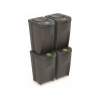 Odpadkový kôš Prosperplast na triedený odpad 4 x 35 l PH ŠE šedý IKWB35S4-405U Odpadkový kôš Prosperplast na triedený odpad 4 x 35 l PH ŠE šedý IKWB35S4-405U