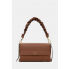 Kožená kabelka Coccinelle BOHEME GRANA DOUBLE E1.M50.12.01.01 hnedá ONE SIZE Kožená kabelka Coccinelle BOHEME GRANA DOUBLE E1.M50.12.01.01 hnedá ONE SIZE