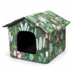 Domček pre zvieratá Nobleza Print Velvet M 48x45x39cm Farba: Zelená Domček pre zvieratá Nobleza Print Velvet M 48x45x39cm Farba: Zelená