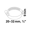 Hadicová spona Kirchhoff, šířka 9 mm, rozsah sevření 20-32 mm, nerezová ocel, 2 kusy Hadicová spona Kirchhoff, šířka 9 mm, rozsah sevření 20-32 mm, nerezová ocel, 2 kusy