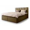 Wilsondo Jednolôžková boxspring posteľ s úložným priestorom Massimo 120x200 - hnedá Wilsondo Jednolôžková boxspring posteľ s úložným priestorom Massimo 120x200 - hnedá