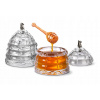Crystal Bohemia Skleněná dóza Včelí úl 115 mm Crystal Bohemia Skleněná dóza Včelí úl 115 mm