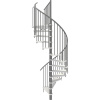 Minka STAIRS Kombinované točité schodisko Spiral Smart biela/sivá pr. 120 cm Minka STAIRS Kombinované točité schodisko Spiral Smart biela/sivá pr. 120 cm