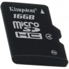 16GB MICRO SDHC KINGSTON - CLASS 4 16GB MICRO SDHC KINGSTON - CLASS 4