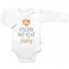 Body dlhý rukáv, Výsledek naší velké lásky, Baby Nellys, biele, veľ. 62 Body dlhý rukáv, Výsledek naší velké lásky, Baby Nellys, biele, veľ. 62