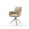 Hojdacie kreslo Zoa-Flex Mikrovlákno béžová Vintage krížový rám široký Hojdacie kreslo Zoa-Flex Mikrovlákno béžová Vintage krížový rám široký