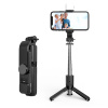 Techsuit L11s Selfie Tyč Statív Bluetooth LED Čierna Techsuit L11s Selfie Tyč Statív Bluetooth LED Čierna