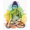 Zuty Diamantové maľovanie FAREBNÝ BUDDHA 40x50 cm bez rámu a bez vypnutia plátna Zuty Diamantové maľovanie FAREBNÝ BUDDHA 40x50 cm bez rámu a bez vypnutia plátna