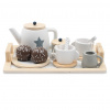 Detský drevený čajový set Montessori Baby Mix Detský drevený čajový set Montessori Baby Mix