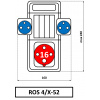 Skříň SEZ ROS 4/X-52 zásuvková Skříň SEZ ROS 4/X-52 zásuvková