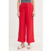 Tommy Hilfiger nohavice dámske ľanové WW0WW48970 červená XS Tommy Hilfiger nohavice dámske ľanové WW0WW48970 červená XS