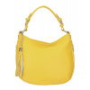 Kožená kabelka na rameno 210 žltá Made in Italy Kožená kabelka na rameno 210 žltá Made in Italy