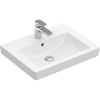 VILLEROY & BOCH Subway 2.0 závesné umývadlo s otvorom, s prepadom, 550 x 440 mm, biela alpská, s povrchom CeramicPlus, 711355R1 VILLEROY & BOCH Subway 2.0 závesné umývadlo s otvorom, s prepadom, 550 x 440 mm, biela alpská, s povrchom CeramicPlus, 711355R1