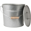 Livlig Kovové vedro s vekom 12L - zinc Livlig Kovové vedro s vekom 12L - zinc