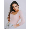 Dámske tričko s výstrihom VSB HELA pudrová, ZVOĽTE VEĽKOSŤ OBLEČENIA 2XL Dámske tričko s výstrihom VSB HELA pudrová, ZVOĽTE VEĽKOSŤ OBLEČENIA 2XL