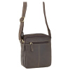 Pánska kožená taška cez rameno Visconti tmavohnedá S-8 Pánska kožená taška cez rameno Visconti tmavohnedá S-8