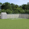 VidaXL Ohrádka pre psa so strechou, strieborná, 10x6x2,5 m, galvanizovaná oceľ VidaXL Ohrádka pre psa so strechou, strieborná, 10x6x2,5 m, galvanizovaná oceľ