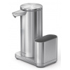 Simplehuman Dávkovač bezdotykový, mýdla – 414 ml + držák na houbičku, nerez ocel Simplehuman Dávkovač bezdotykový, mýdla – 414 ml + držák na houbičku, nerez ocel