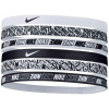 Súprava čeleniek NIKE Headbands 6-pack White-White-White Súprava čeleniek NIKE Headbands 6-pack White-White-White