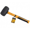 Kladivo gumené 450 g ČIERNE sklolaminátová rukoväť HOTECHE HT230102 Kladivo gumené 450 g ČIERNE sklolaminátová rukoväť HOTECHE HT230102