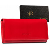 Peňaženka - Rovicky Portfólio Prírodná koža Červená R-RD-35-GCL Red-Womens (Dámska kožená peňaženka Rovicky na karty a doklady)