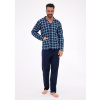 Pánske pyžamo 3XL-5XL Cornette 114/81 tmavo modrá 5XL Pánske pyžamo 3XL-5XL Cornette 114/81 tmavo modrá 5XL