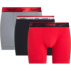 Nike Boxer Brief 3 Pack Mens Blk Mlic/Rd/Gr Small Nike Boxer Brief 3 Pack Mens Blk Mlic/Rd/Gr Small