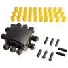 Deko Light 930574 10-cestný rozdeľovač 450 V čierna; 930574 Deko Light 930574 10-cestný rozdeľovač 450 V čierna; 930574