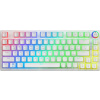 Savio Bezdrátová mechanická klávesnice SAVIO PHENIX WHITE Gateron žlutá, pudinková Savio Bezdrátová mechanická klávesnice SAVIO PHENIX WHITE Gateron žlutá, pudinková