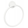 Sapho X-ROUND WHITE držiak uterákov kruh, biela mat XR411W Sapho X-ROUND WHITE držiak uterákov kruh, biela mat XR411W