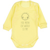 Body dlhý rukáv Slniečko, bavlna MBaby, žltá, veľ. 68 Body dlhý rukáv Slniečko, bavlna MBaby, žltá, veľ. 68