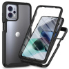 Obojstranný Gumený kryt Shockproof na Motorola Moto G13 / G23 / G53 5G - Čierna Obojstranný Gumený kryt Shockproof na Motorola Moto G13 / G23 / G53 5G - Čierna