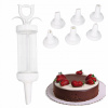 Dekorátor na torty, koláče, cukrárska striekačka, sada na zdobenie, 7 koncoviek Dekorátor na torty, koláče, cukrárska striekačka, sada na zdobenie, 7 koncoviek