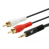 TB Touch Cable 3,5mm Mini Jack -2x RCA M/M 2,5m TB Touch Cable 3,5mm Mini Jack -2x RCA M/M 2,5m