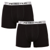 2PACK pánske boxerky Pietro Filipi black Metallic silver (2PBMS2) XXL 2PACK pánske boxerky Pietro Filipi black Metallic silver (2PBMS2) XXL