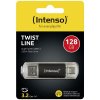 INTENSO Twist Line, USB-C/USB-A, USB Kľúč, 128GB INTENSO Twist Line, USB-C/USB-A, USB Kľúč, 128GB